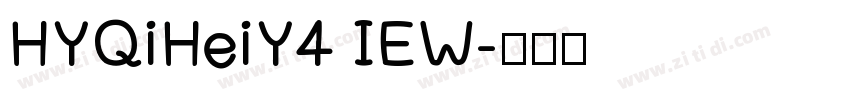 HYQiHeiY4 IEW字体转换